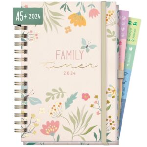 Family-Timer Deluxe 2024 / A5+ / Pretty Garden / von Häfft