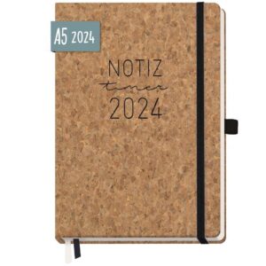 Wochen-Notiz-Timer 2024 / A5 / Kork / von Häfft