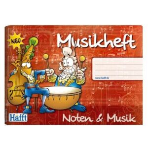 Häfft Musikheft Notenheft DIN A5 quer