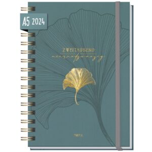 Lieblings-Timer 2024 / A5+ / Blue Gingko / von Häfft