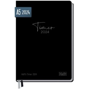 Häfft-Timer 2024  - Jugendkalender / A5 / Black Edition