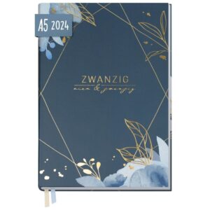 Business-Timer 2024 / A5 / Time to grow - Blue / von Häfft