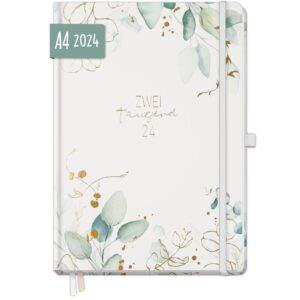 Wochen-Notiz-Timer Maxi 2024 / A4 / Blattgold / von Häfft