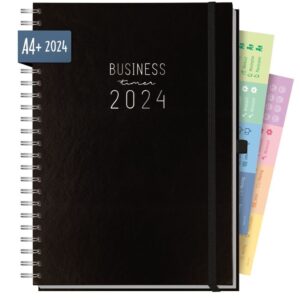 Business-Timer 2024 / A4+ / Schwarz / von Häfft
