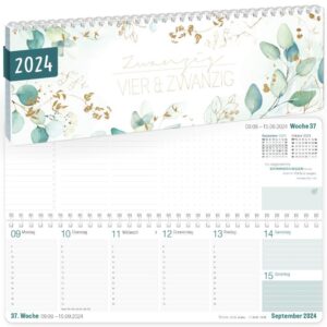 Tischkalender 2024 / A5 / Blattgold / von Häfft