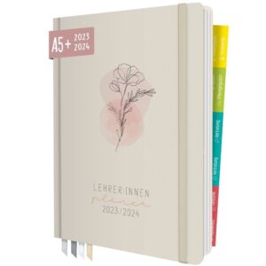 Lehrer-Planer 2023/2024 / A5+ / Dainty Flower / von Häfft
