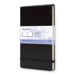 Moleskine Aquarellalbum Hardcover Large / A5 / blanko / schwarz