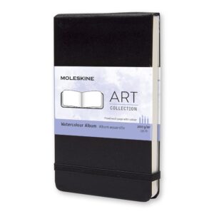 Moleskine Aquarellalbum Hardcover Pocket / A6 / blanko / schwarz