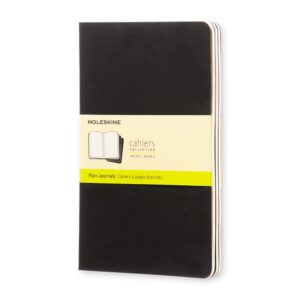 Moleskine Cahier Notizhefte 3er-Set / Large / A5 / blanko / schwarz