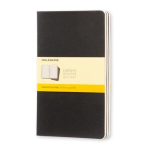Moleskine Cahier Notizhefte 3er-Set / Large / A5 / kariert / schwarz