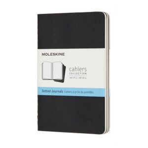 Moleskine Cahier Notizhefte 3er-Set / Pocket / A6 / punktraster / schwarz