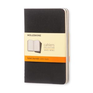 Moleskine Cahier Notizhefte 3er-Set / Pocket / A6 / liniert / schwarz