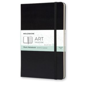Moleskine Musik-Notizbuch Hardcover Large / A5 / Notenlinien / schwarz