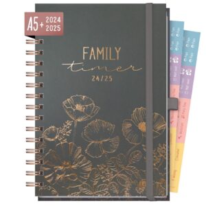 Family-Timer Deluxe 2024/2025 - 18 Monate / Poppy / Häfft-Verlag