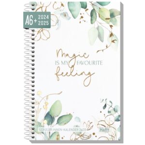 College-Timer 2024/2025 / mini A6+ / Schülerkalender / Blattgold / Häfft-Verlag