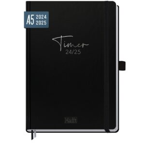 Häfft-Timer Deluxe 2024/2025 / Jugendkalender / Black Edition / Häfft-Verlag