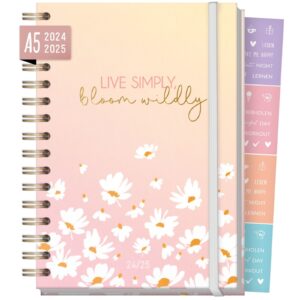 Häfft-Timer Fancy 2024/2025 / Daisy Flower / Häfft-Verlag