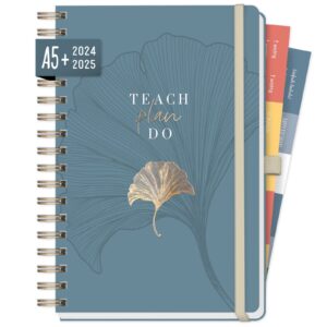 Lehrer-Planer Deluxe  2024/2025 / A5+ / Blue Ginkgo / Häfft-Verlag