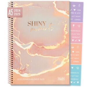 Häfft College-Timer 2024/2025 / A5 / Schülerkalender / Shiny Moments / Häfft