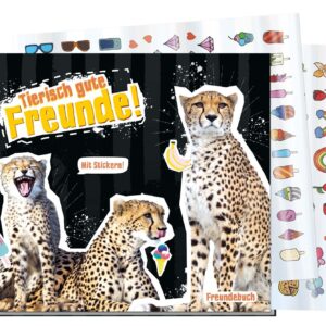 Freundebuch Tierisch gute Freunde / Gepard / vom Häfft-Verlag