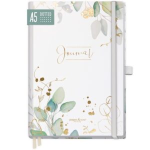 paper&you Journal Premium / dotted / A5 / Blattgold / Häfft-Verlag