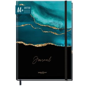 paper&you Journal / A4+ / dotted / Shiny Teal / Häfft-Verlag
