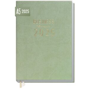 Business-Timer 2025 / 12 Monate / Salbei / Häfft-Verlag