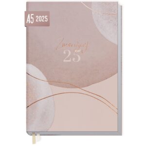 Business-Timer 2025 / 12 Monate / Soft Beige / Häfft-Verlag