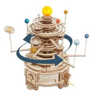 ROKR 3D-Holz-Puzzle Solar System - Planetary Orbits / "Mechanical Orrery"