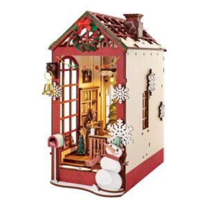 Rolife 3D-Holz-Puzzle Book Nook "Christmas Indoor Scene"