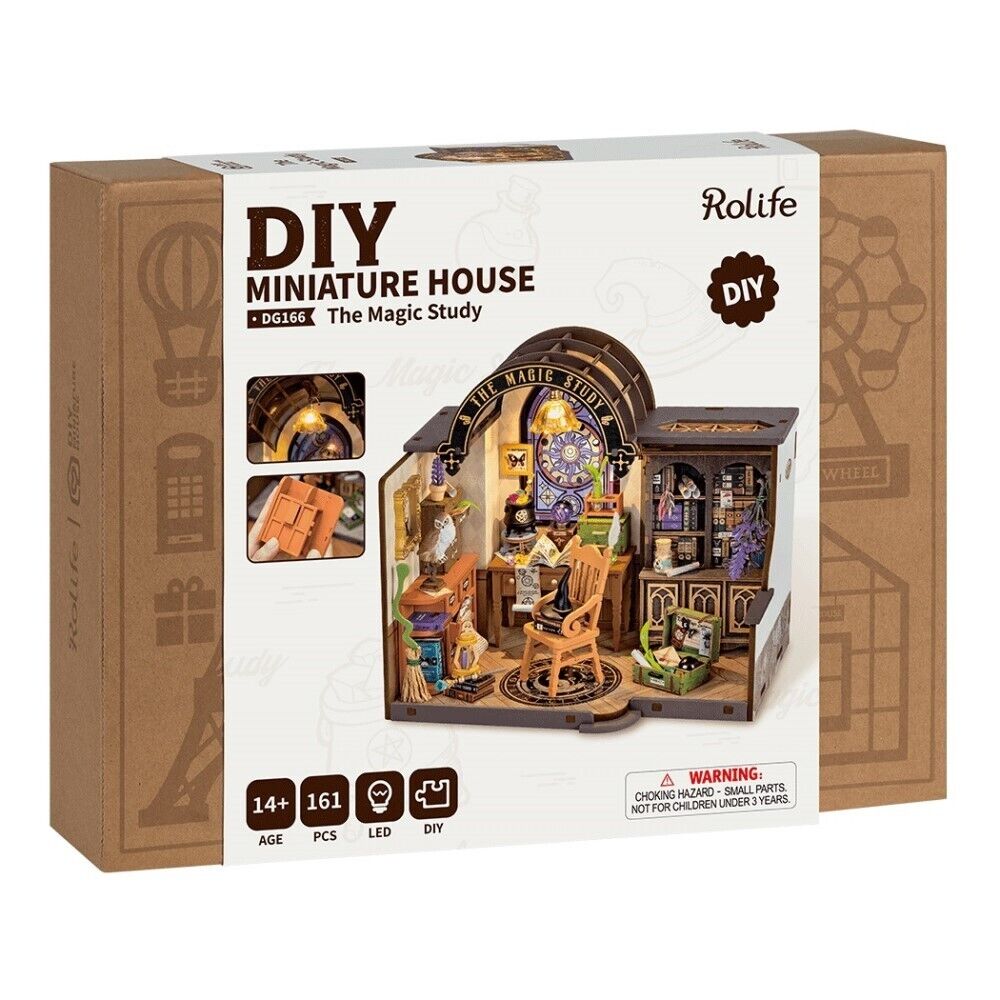 Rolife 3D-Holz-Puzzle DIY Miniature House "The Magic Study" – Bild 2