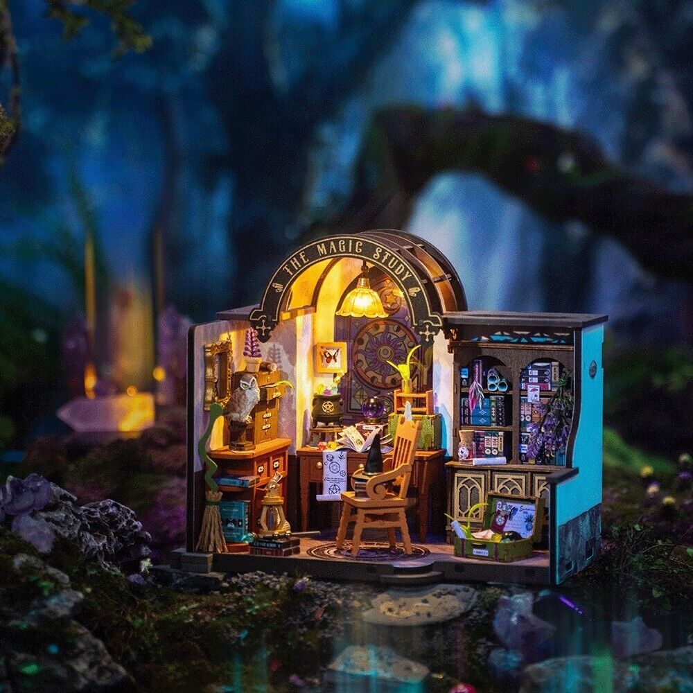 Rolife 3D-Holz-Puzzle DIY Miniature House "The Magic Study" – Bild 9