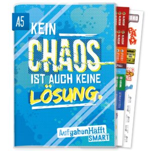 Häfft Smart Aufgabenheft A5 mit Umschlag / Chaos