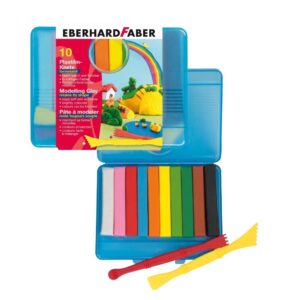 Eberhard Faber Plastilin-Knete / 10er Set in Kunststoffbox