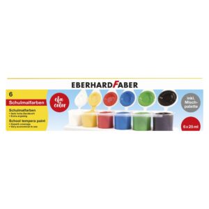 Eberhard Faber Schulmalfarben Tempera / 6er Töpfe Set