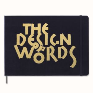 Moleskine Art Bücher - The Design Of Words / Hardcover / A4 / schwarz mit Prägung