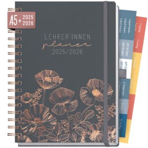 Häfft Lehrer-Planer Deluxe 2025/2026 / A5+ / Poppy