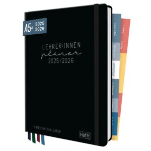 Häfft Lehrer-Planer 2025/2026 / A5+ / Black Edition