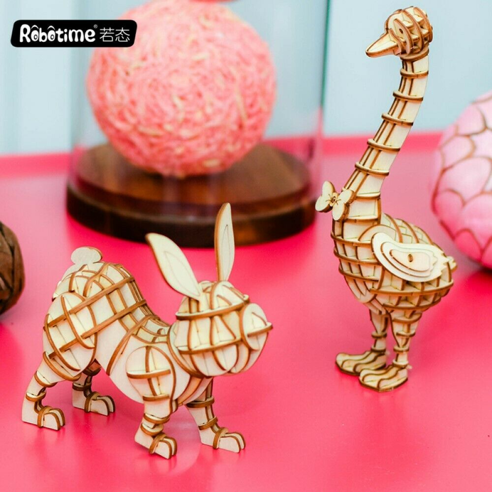 Rolife 3D-Holz-Puzzle Rabbit / Hase – Bild 2