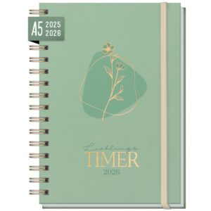 Lieblings-Timer 2025/2026 / Green Flower / Häfft-Verlag