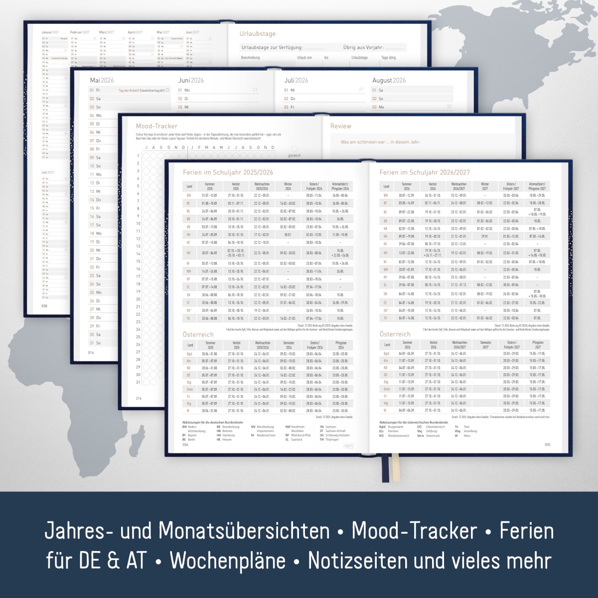 Chäff-Timer mini 2025/2026 / 18 Monate / A6+ / World Wide / Häfft-Verlag – Bild 5