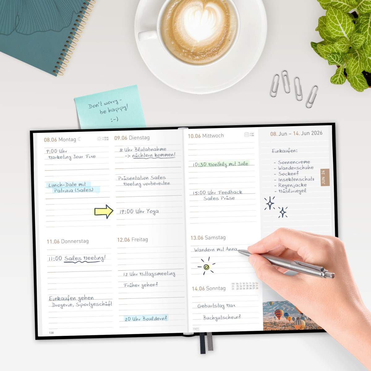 Chäff-Timer Classic 2025/2026 / 18 Monate / A5 / Black Edition / Häfft-Verlag – Bild 6