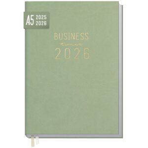 Business-Timer 2025/2026 / 18 Monate / Salbei / Häfft Verlag