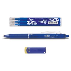 1 Pilot Frixion Clicker 0.7 blau + 3 Ersatzminen 0.7 blau + Radierer gratis