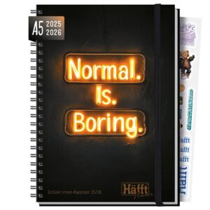 Häfft PLANER 2025/2026 / Premium - Schüler-Kalender / Normal is boring