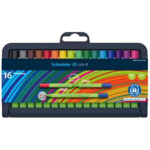 Schneider Fineliner Link-it - 16er-Box mit Aufstellfunktion