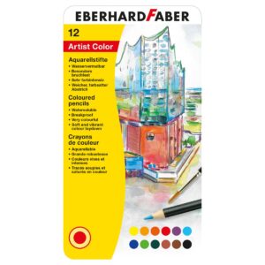 Eberhard Faber Aquarellstift 12er Metalletui inkl. Pinsel