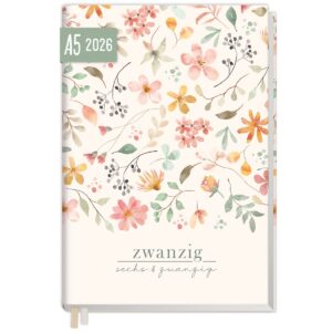 Chäff-Timer Classic 2026 / A5 / Wild Blossoms / Häfft-Verlag