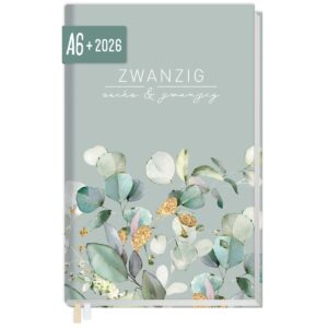 Chäff-Timer Mini 2026 / A6+ / Minty Leaves / Häfft-Verlag