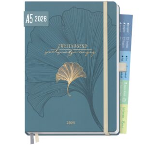 Chäff-Timer Premium 2026 / A5 / Blue Ginkgo / Häfft-Verlag